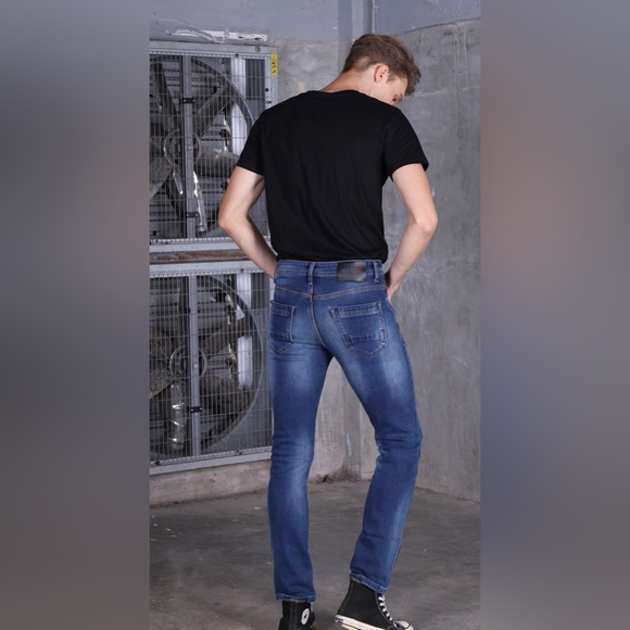 JACK RUSSEL SLIM FIT SMALL WAIST JEANS, SPECIAL EDITION FINE TERRY FABRIC - Picture 2 of 5